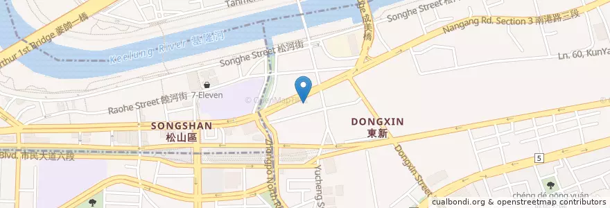 Mapa de ubicacion de 八德停車場 en 臺灣, 新北市, 臺北市.