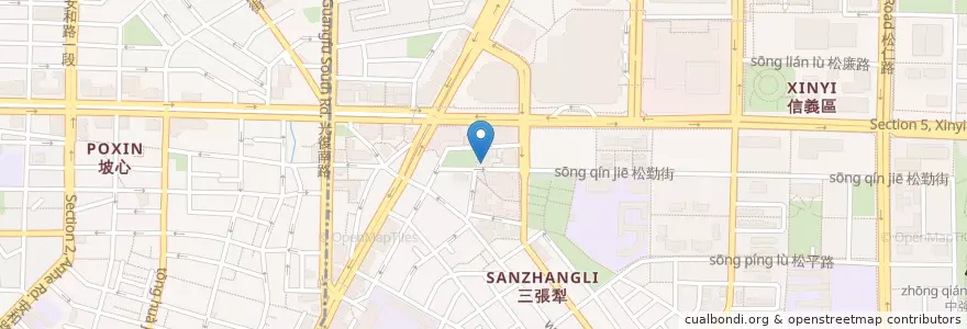Mapa de ubicacion de Caffe Pergo en Taiwan, Nuova Taipei, Taipei.