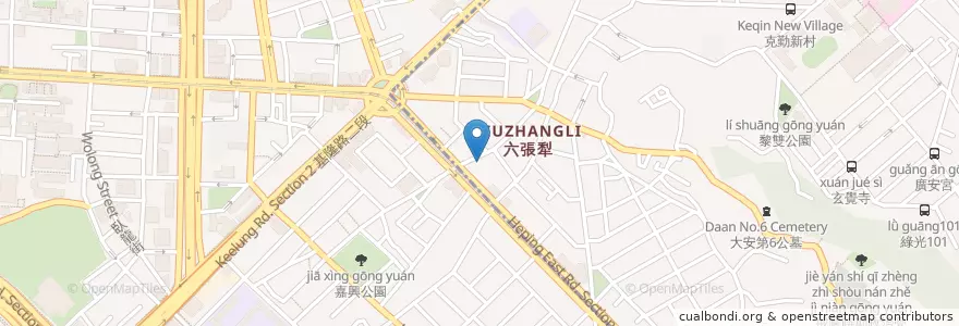 Mapa de ubicacion de 安順宮 en Taïwan, Nouveau Taipei, Taipei, District De Daan.