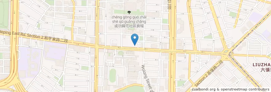 Mapa de ubicacion de 台新國際商業銀行 en 타이완, 신베이 시, 타이베이시, 다안 구.