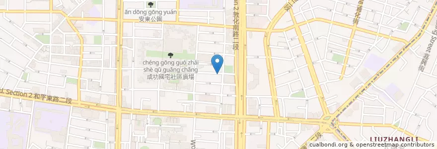 Mapa de ubicacion de 餘記麵館 en 臺灣, 新北市, 臺北市, 大安區.