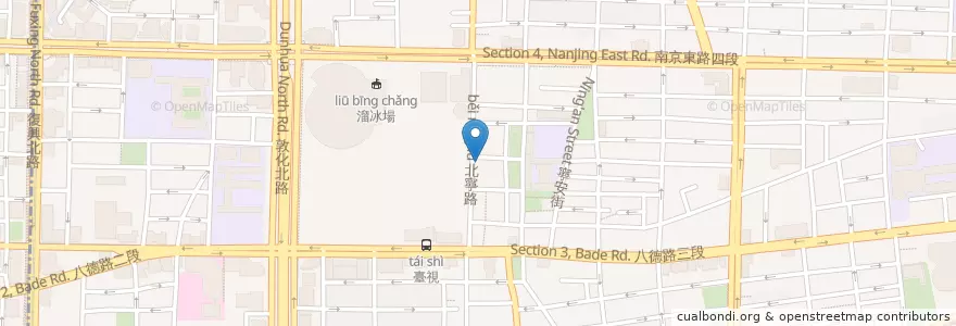 Mapa de ubicacion de 泰鄉雲清真料理 en تايوان, تايبيه الجديدة, تايبيه, 松山區.