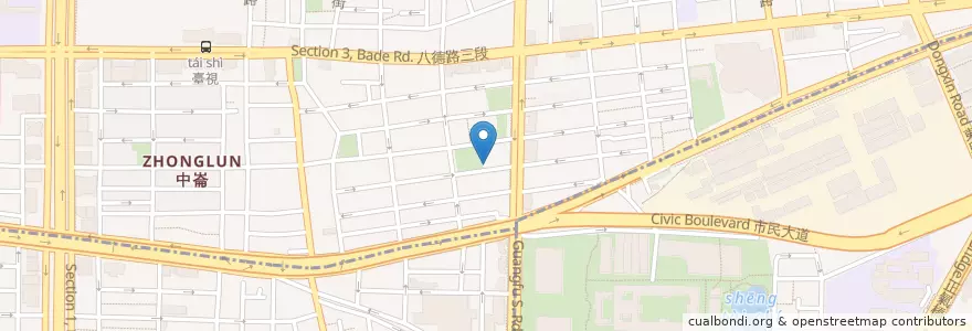 Mapa de ubicacion de 門若會光復教會 en تايوان, تايبيه الجديدة, تايبيه, 松山區.