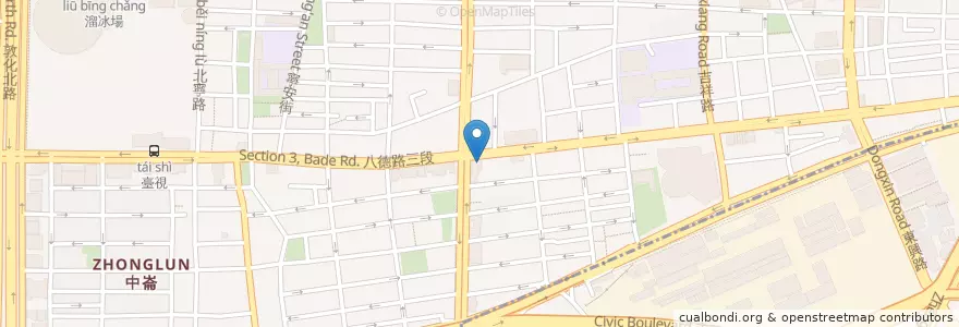 Mapa de ubicacion de 甲禾牙醫 en تايوان, تايبيه الجديدة, تايبيه, 松山區.