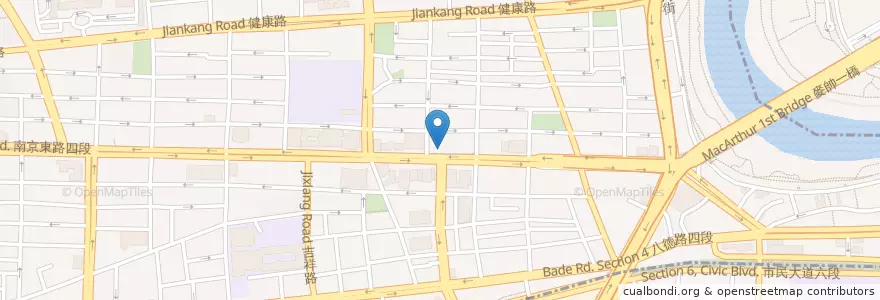 Mapa de ubicacion de 怡德牙醫診所 en 타이완, 신베이 시, 타이베이시, 쑹산 구.