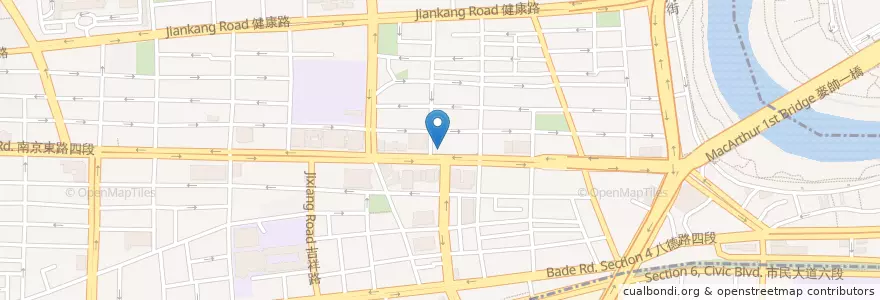 Mapa de ubicacion de 福美蔬食自助餐 en تايوان, تايبيه الجديدة, تايبيه, 松山區.