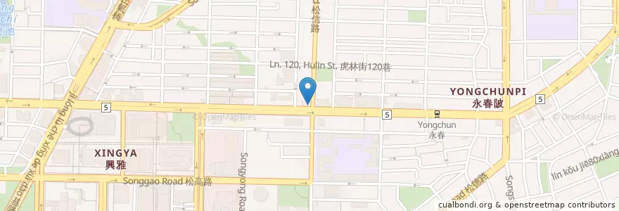Mapa de ubicacion de 台北復興堂 en Taiwan, Nuova Taipei, Taipei, Distretto Di Xinyi.