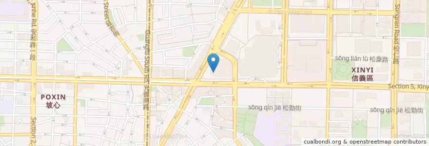 Mapa de ubicacion de Taipei Arden Cafe en Tayvan, 新北市, Taipei, 信義區.