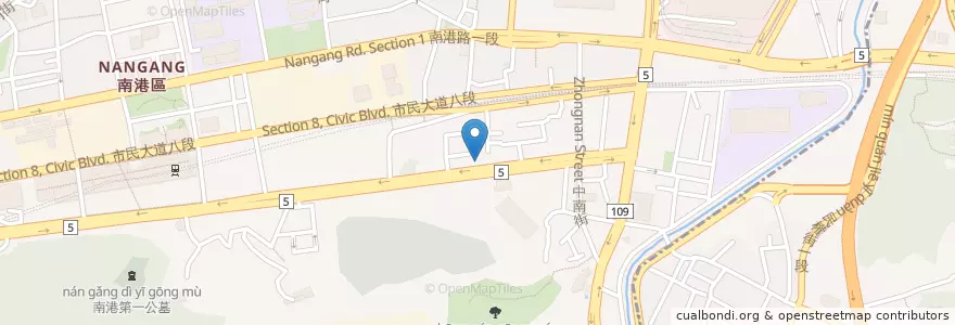 Mapa de ubicacion de 恩友中心南港教會 en 臺灣, 新北市, 臺北市, 南港區.