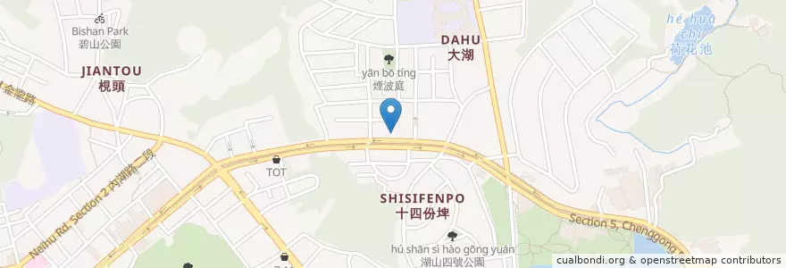 Mapa de ubicacion de 文華內湖中醫診所 en Taiwan, Nuova Taipei, Taipei, Distretto Di Neihu.