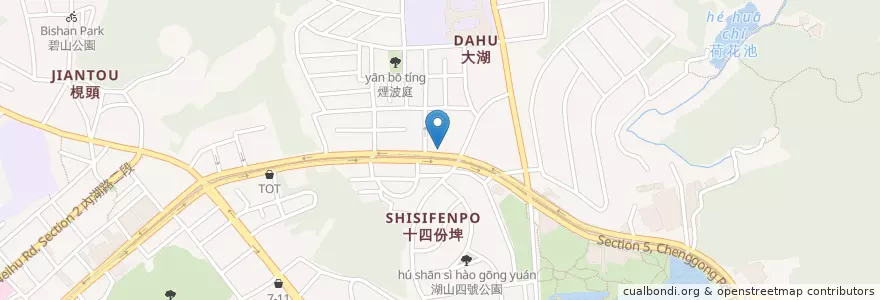 Mapa de ubicacion de 大湖診所 en تایوان, 新北市, تایپه, 內湖區.