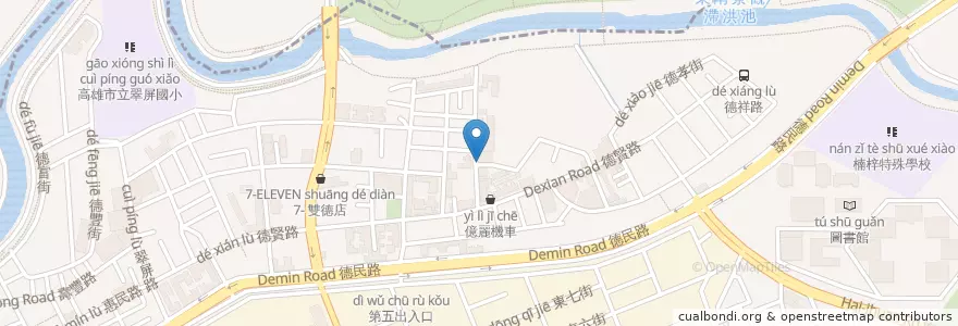 Mapa de ubicacion de 祥豪火烤兩吃 en تايوان, كاوهسيونغ, 楠梓區.