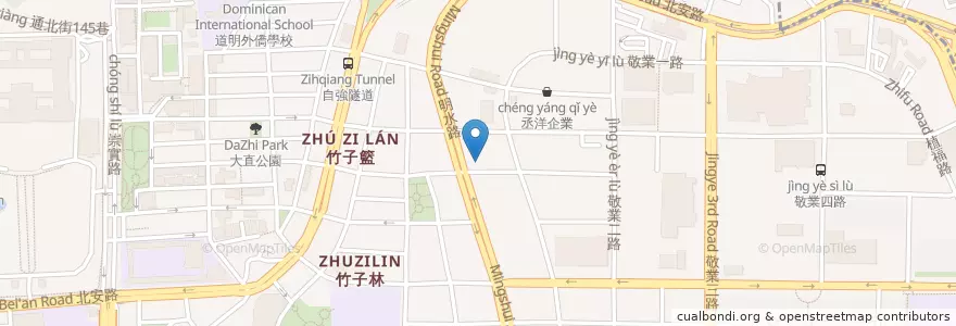 Mapa de ubicacion de 炙金燒極熱燒烤 en Taiwan, 新北市, Taipé, 中山區.