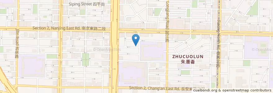 Mapa de ubicacion de 儲房咖啡館 en Tayvan, 新北市, Taipei, 中山區.
