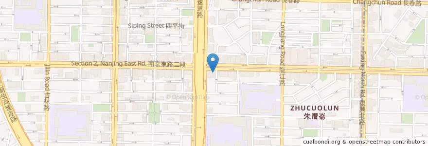 Mapa de ubicacion de 火鍋粵式豬肚堡鍋 en 臺灣, 新北市, 臺北市, 中山區.