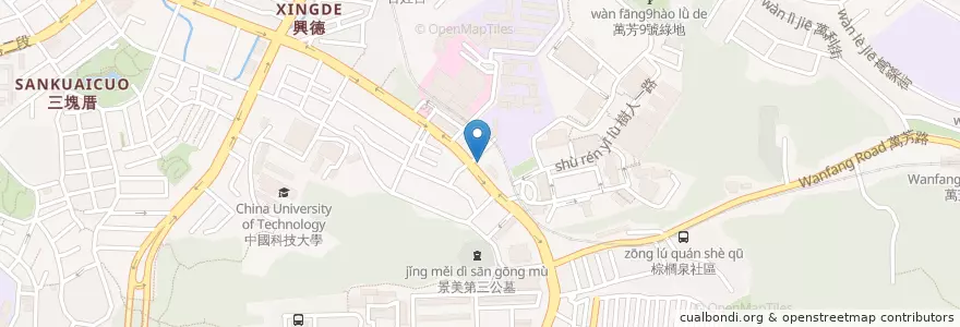 Mapa de ubicacion de 新永和豆漿 en 타이완, 신베이 시, 타이베이시, 원산 구.