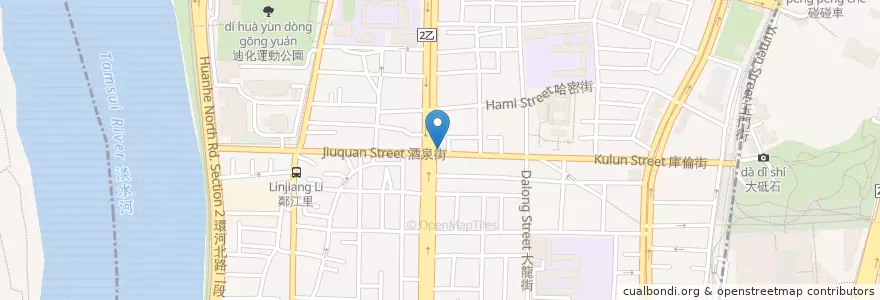 Mapa de ubicacion de 摩斯漢堡 en Tayvan, 新北市, Taipei, 大同區.