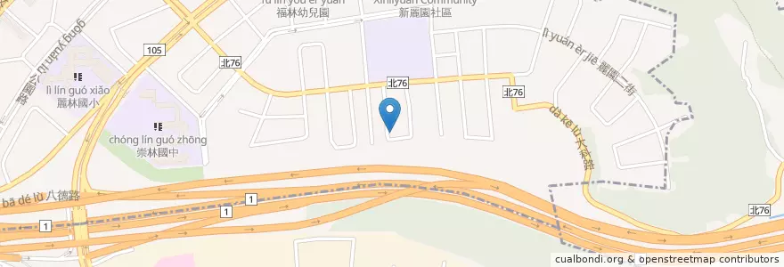 Mapa de ubicacion de 林口天主堂 en Taiwan, Neu-Taipeh.