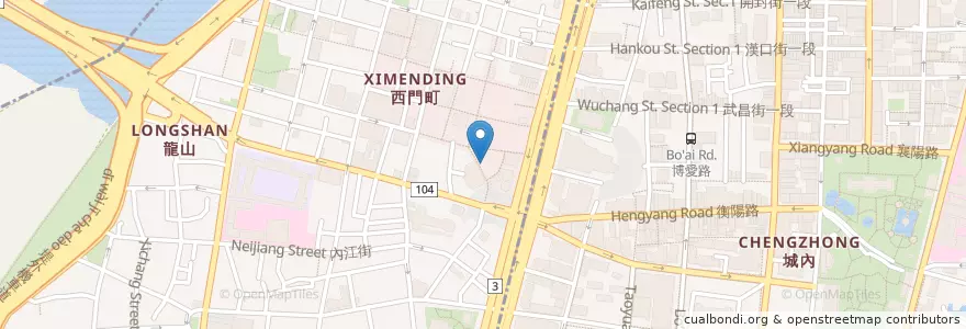 Mapa de ubicacion de 杏樂屋 en Taiwan, 新北市, Taipei, 萬華區.