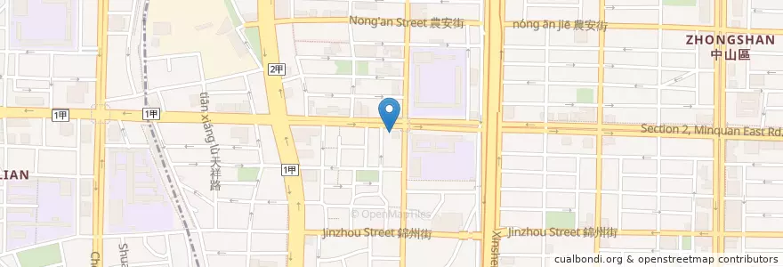 Mapa de ubicacion de 新海岸活蝦 en تایوان, 新北市, تایپه, 中山區.