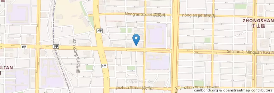 Mapa de ubicacion de 泥鮮風味火鍋 en Taiwan, 新北市, Taipé, 中山區.
