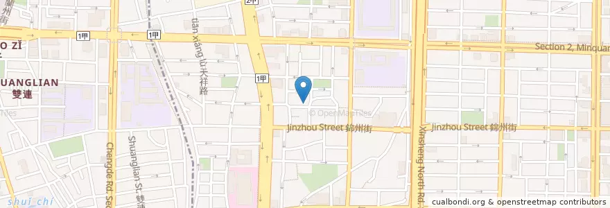 Mapa de ubicacion de 澳氏咖啡 en 타이완, 신베이 시, 타이베이시, 중산 구.