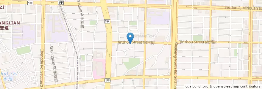 Mapa de ubicacion de 圓鼎鐵板燒 en Taiwan, 新北市, Taipei, 中山區.