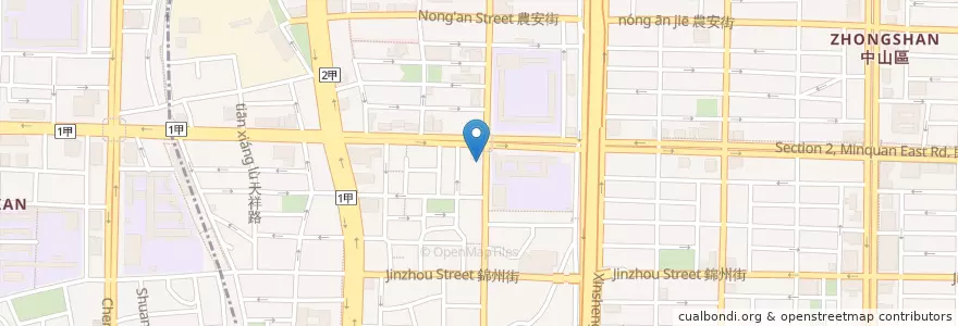 Mapa de ubicacion de 仁一藥局 en 臺灣, 新北市, 臺北市, 中山區.