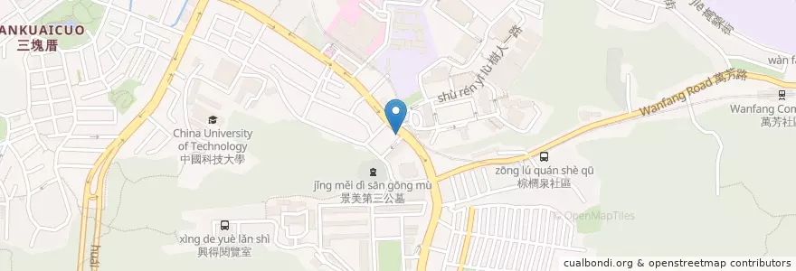 Mapa de ubicacion de 葉洪小兒科診所 en Тайвань, Новый Тайбэй, Тайбэй, 文山區.