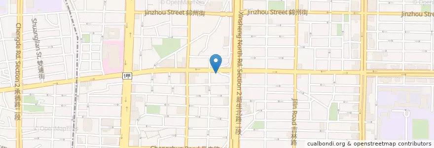 Mapa de ubicacion de 四面佛佛臨舍 en Tayvan, 新北市, Taipei, 中山區.
