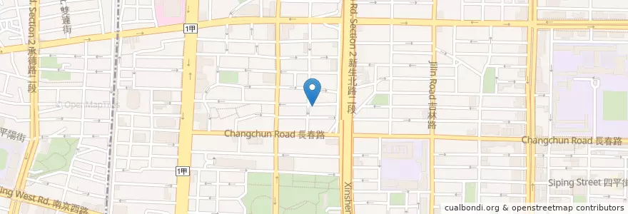 Mapa de ubicacion de 養興堂 en Taïwan, Nouveau Taipei, Taipei, District De Zhongshan.