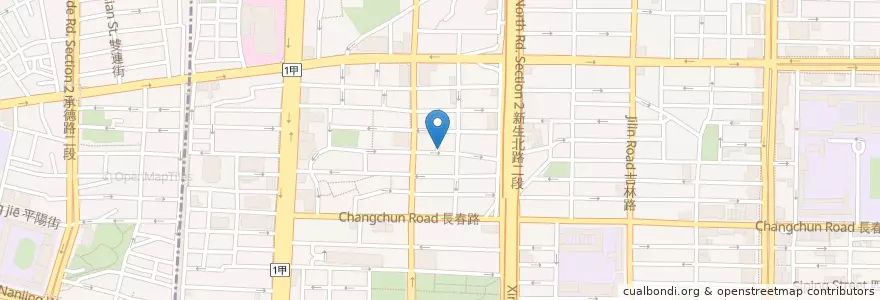 Mapa de ubicacion de 台北新福宮 en 타이완, 신베이 시, 타이베이시, 중산 구.