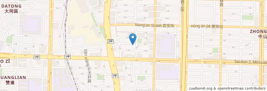 Mapa de ubicacion de 黃記滷肉飯 en Taiwan, New Taipei, Taipei.