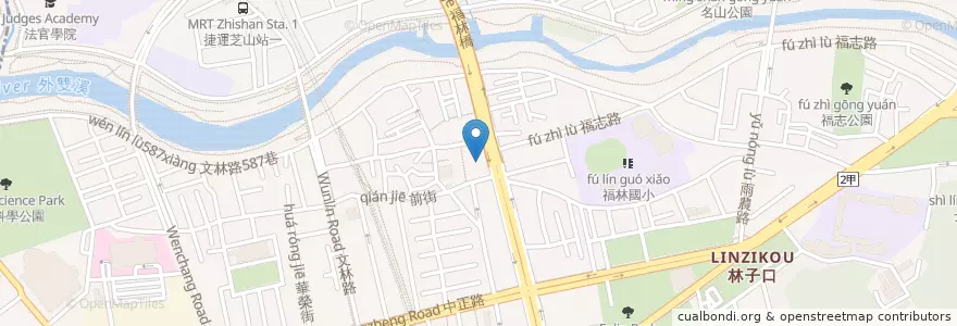 Mapa de ubicacion de 士林真理堂 en Taiwán, Nuevo Taipéi, Taipéi, 士林區.
