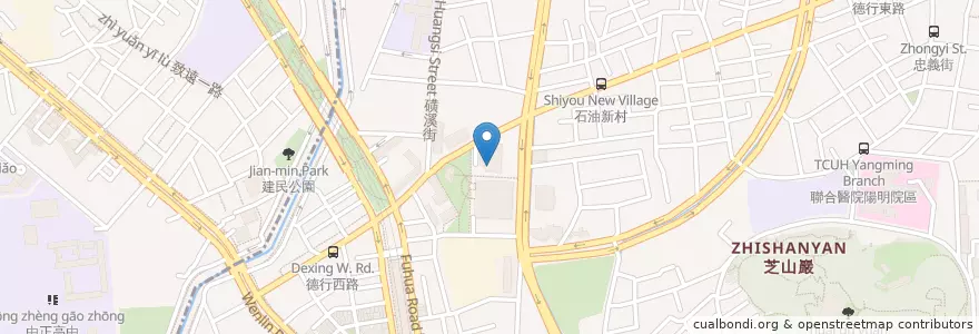 Mapa de ubicacion de 花旗(台灣)商業銀行 en Taiwan, 新北市, Taipei, 士林區.