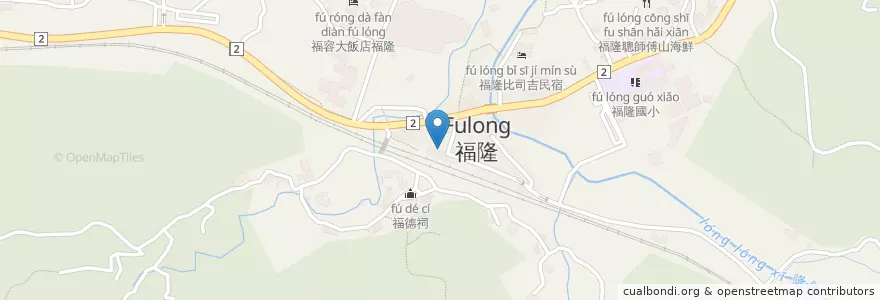 Mapa de ubicacion de 鄉野便當 en 타이완, 신베이 시, 궁랴오 구.