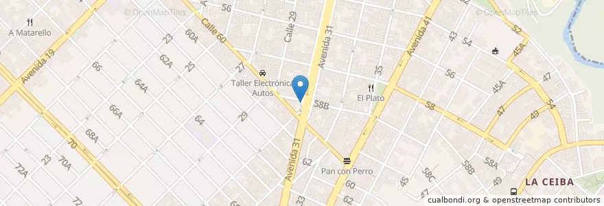Mapa de ubicacion de Lugar de descanso Eterno Pompilio en کوبا, La Habana, Playa.