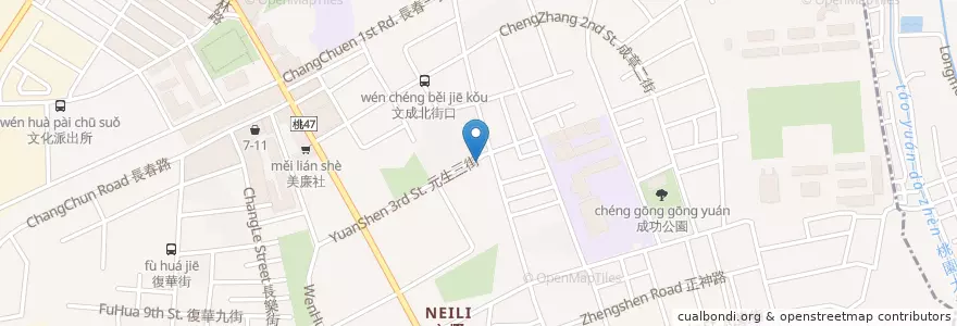 Mapa de ubicacion de Nice nine 雙醬咖哩 內壢店 en Taiwan, 桃園市.
