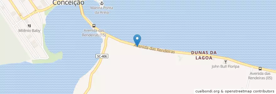 Mapa de ubicacion de Santa Club en Brasil, Región Sur, Santa Catarina, Microrregião De Florianópolis, Região Geográfica Intermediária De Florianópolis, Florianópolis.