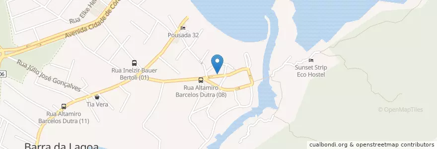 Mapa de ubicacion de Sagaza en Brasile, Regione Sud, Santa Catarina, Microrregião De Florianópolis, Região Geográfica Intermediária De Florianópolis, Florianópolis.