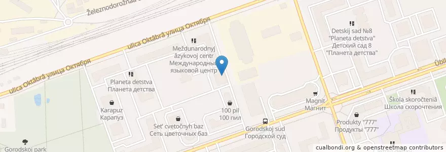 Mapa de ubicacion de Бэби клуб en 러시아, Центральный Федеральный Округ, Московская Область, Городской Округ Реутов.