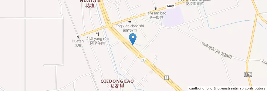 Mapa de ubicacion de 台灣中油 en Tayvan, 臺灣省, Changhua, 花壇鄉.