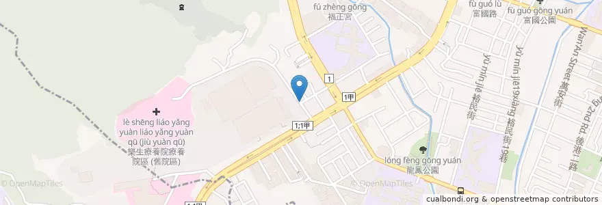 Mapa de ubicacion de 得義洋洋義餐坊 en 타이완, 신베이 시, 신좡 구.