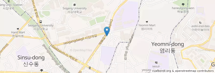 Mapa de ubicacion de Bonsol Coffee en Corea Del Sur, Seúl, 마포구.