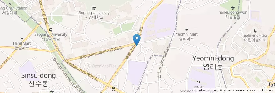 Mapa de ubicacion de Please Coffee en Korea Selatan, 서울, 마포구.
