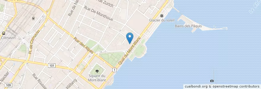 Mapa de ubicacion de Le Chat Botté en Switzerland, Geneva, Geneva, Geneva.