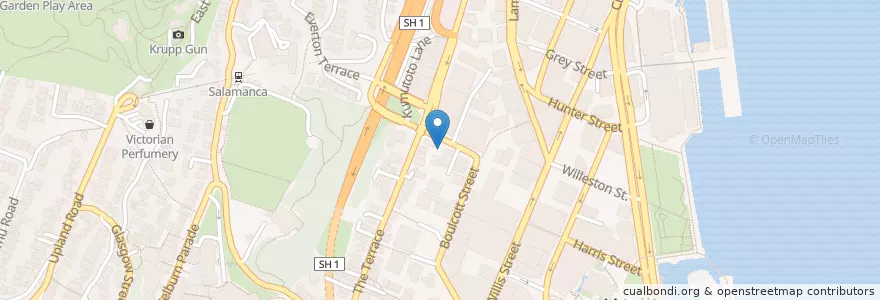 Mapa de ubicacion de Boulcott Street Bistro en New Zealand / Aotearoa, Wellington, Wellington City.