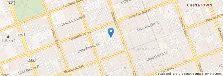 Mapa de ubicacion de +39 Pizzeria en Australie, Victoria, City Of Melbourne.