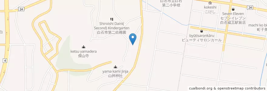 Mapa de ubicacion de スナックライム en Japan, Miyagi Prefecture, Shiroishi.