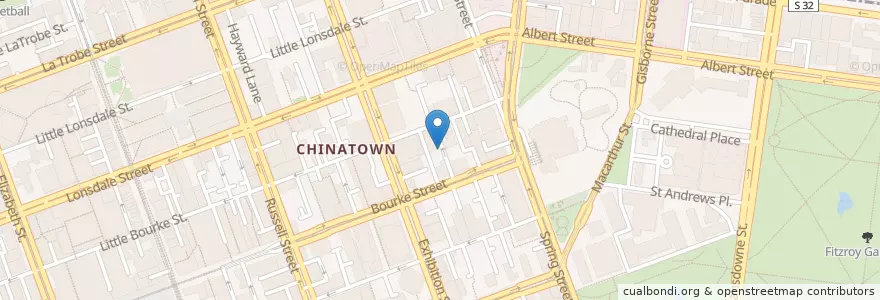 Mapa de ubicacion de Rice Paper Scissors en Australien, Victoria, City Of Melbourne.